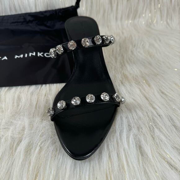 NWT Rebecca Minkoff Juliana Crystal Mule Calf Leather Modern Elegant Size 8 - Picture 4 of 11
